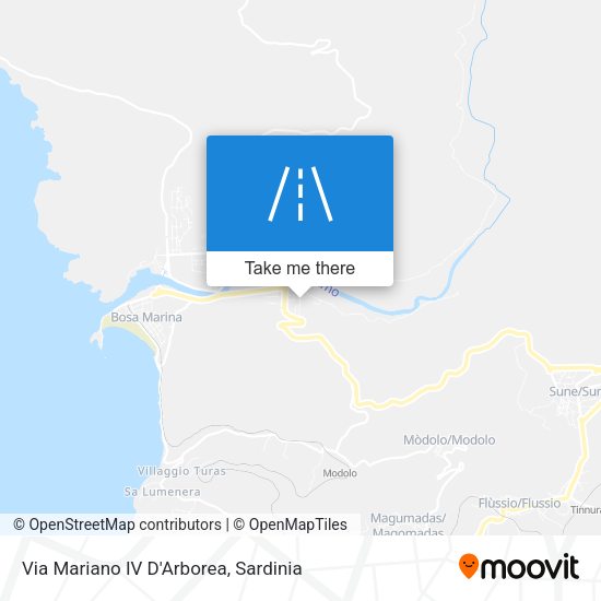 Via Mariano IV D'Arborea map