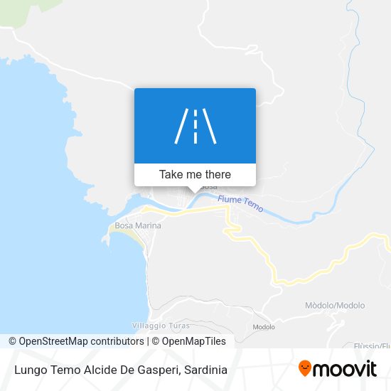 Lungo Temo Alcide De Gasperi map
