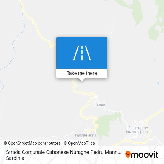 Strada Comunale Cabonese Nuraghe Pedru Mannu map