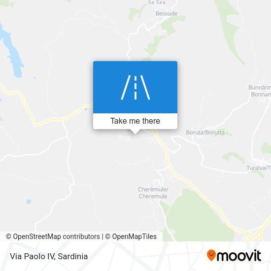 Via Paolo IV map