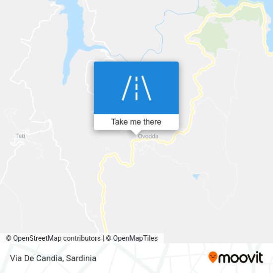 Via De Candia map