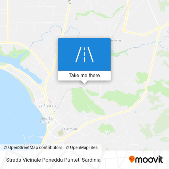 Strada Vicinale Poneddu Puntet map