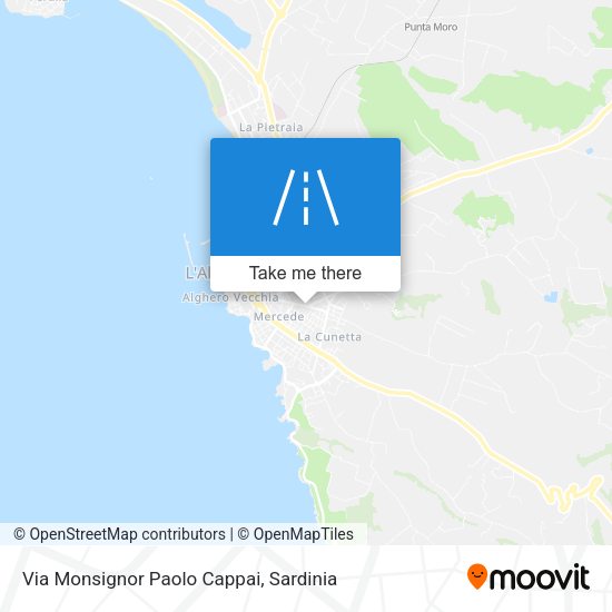 Via Monsignor Paolo Cappai map