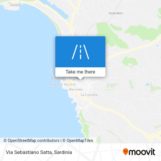 Via Sebastiano Satta map