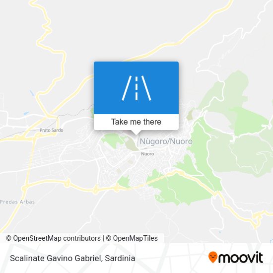 Scalinate Gavino Gabriel map