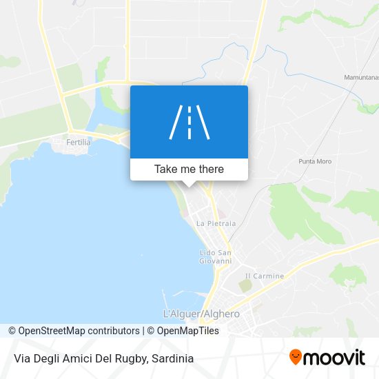 Via Degli Amici Del Rugby map