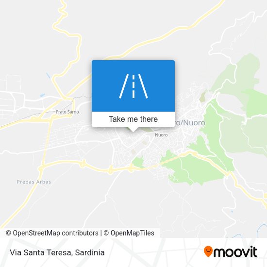 Via Santa Teresa map