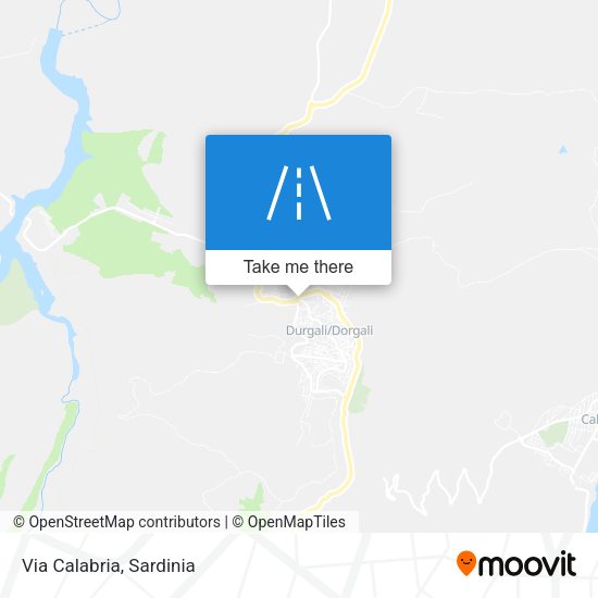 Via Calabria map