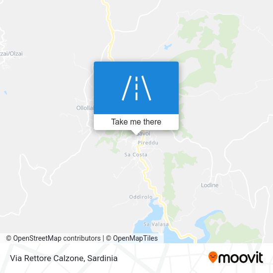 Via Rettore Calzone map