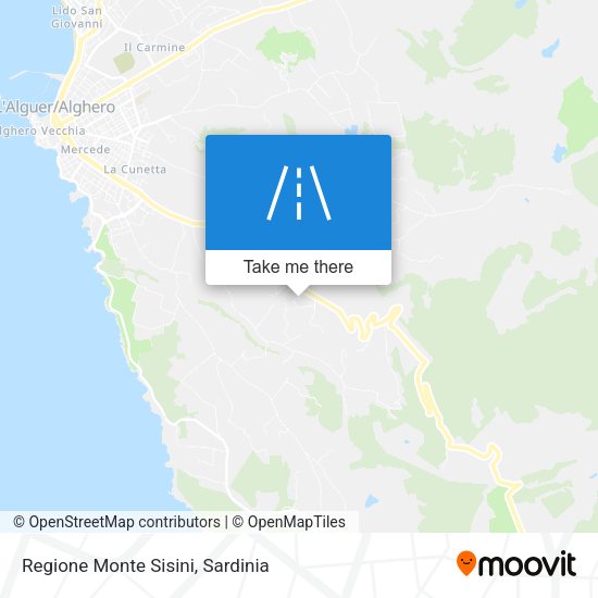 Regione Monte Sisini map