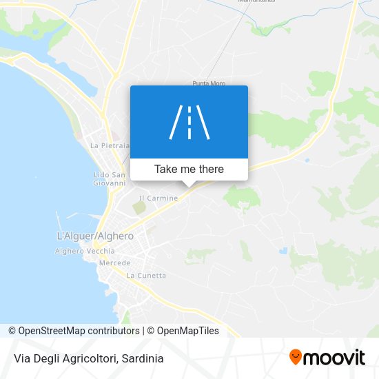 Via Degli Agricoltori map