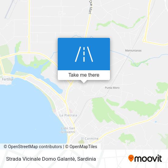 Strada Vicinale Domo Galantè map