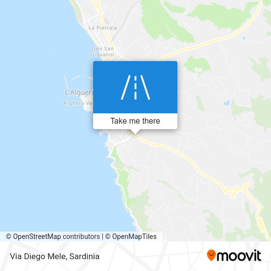 Via Diego Mele map