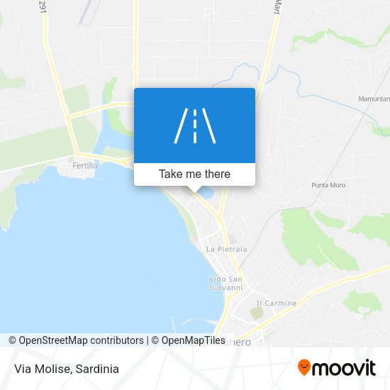 Via Molise map