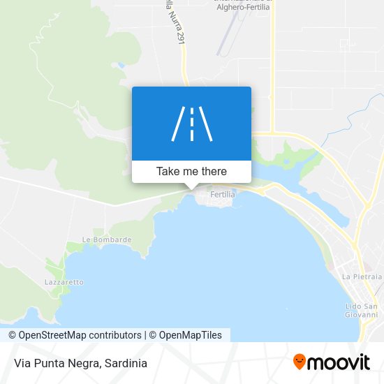 Via Punta Negra map