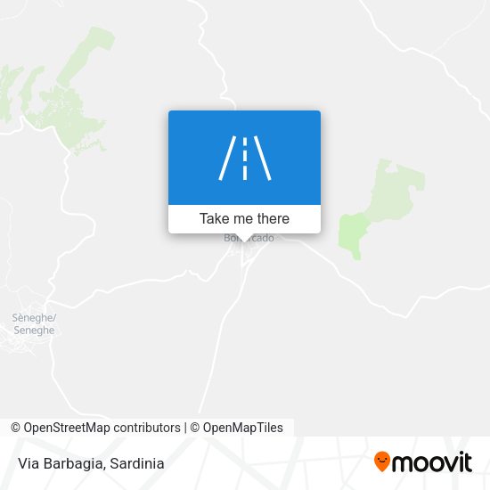 Via Barbagia map