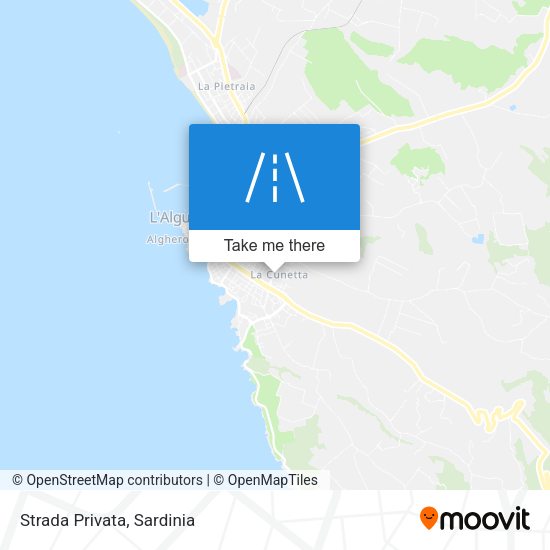 Strada Privata map