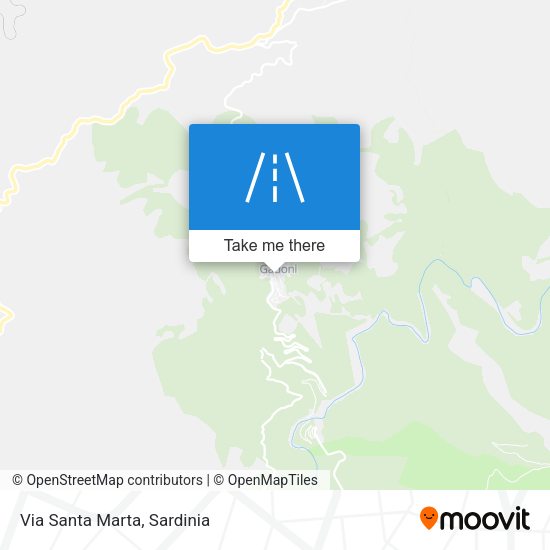 Via Santa Marta map
