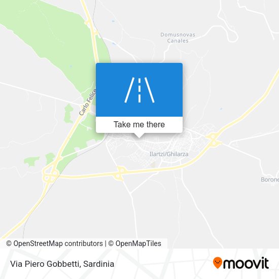 Via Piero Gobbetti map