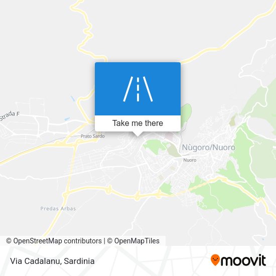 Via Cadalanu map