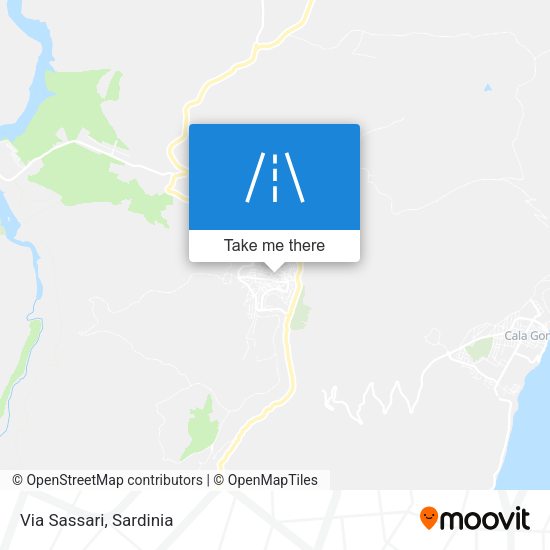 Via Sassari map