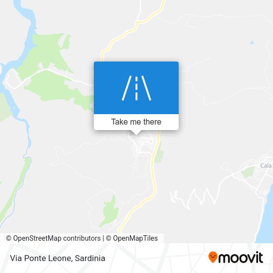Via Ponte Leone map