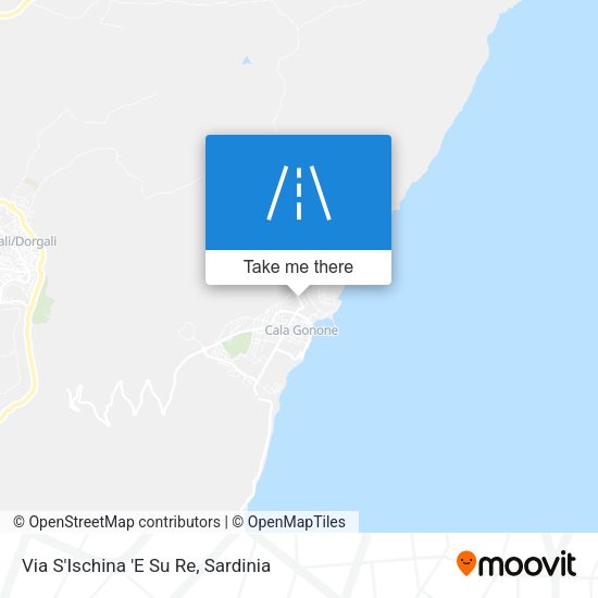 Via S'Ischina 'E Su Re map