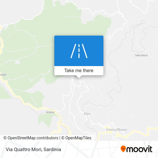Via Quattro Mori map