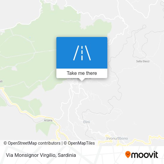 Via Monsignor Virgilio map