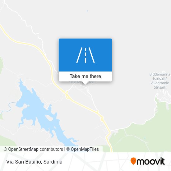 Via San Basilio map