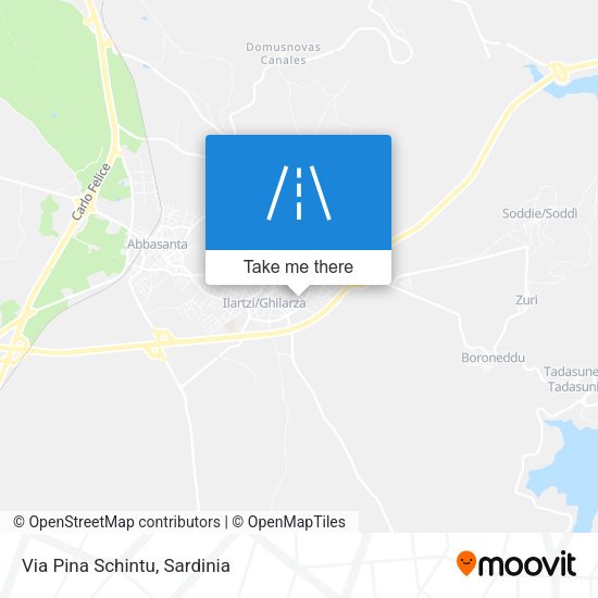 Via Pina Schintu map