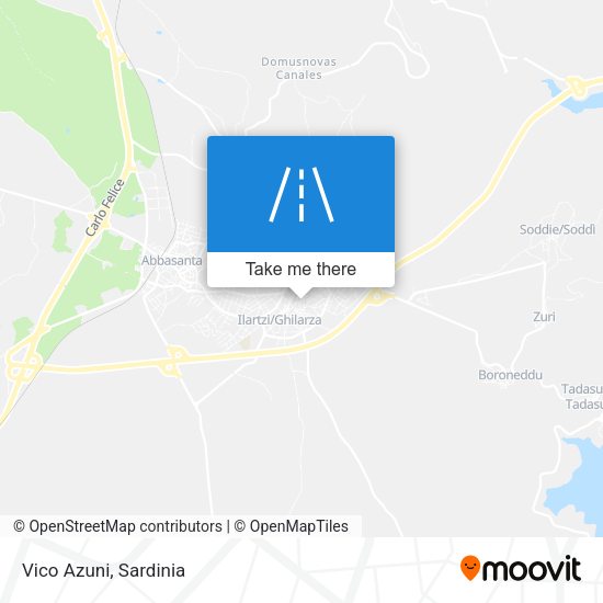 Vico Azuni map