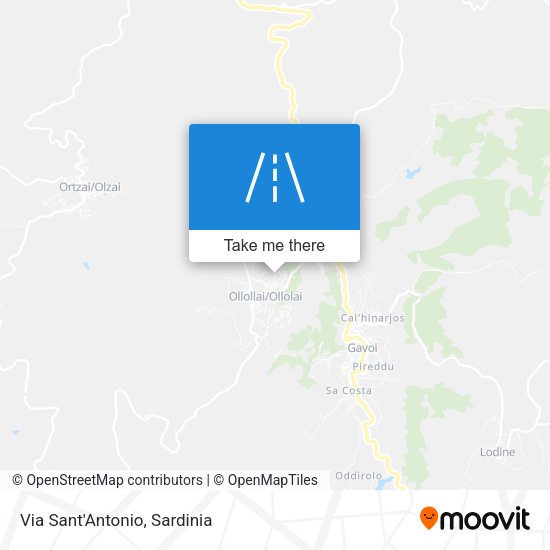 Via Sant'Antonio map