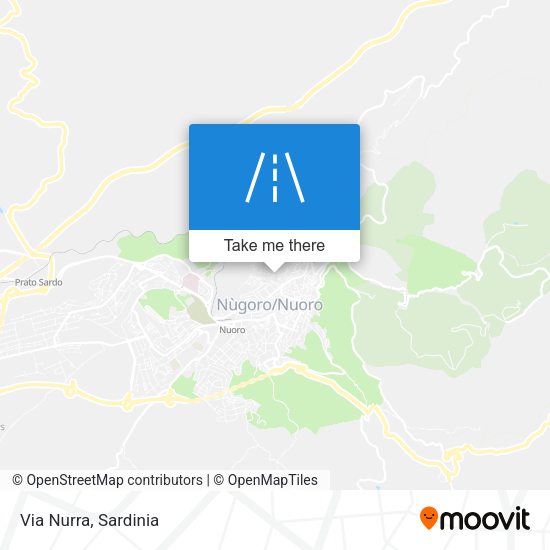 Via Nurra map