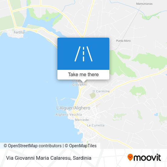 Via Giovanni Maria Calaresu map