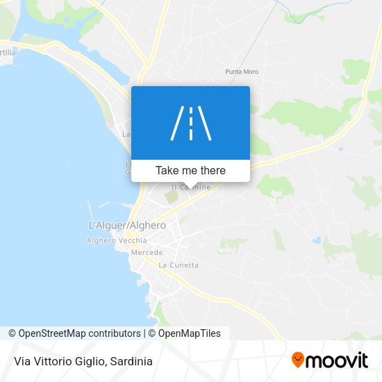 Via Vittorio Giglio map