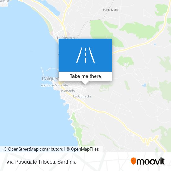 Via Pasquale Tilocca map