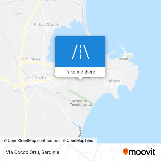 Via Cocco Ortu map