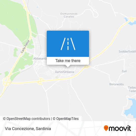 Via Concezione map