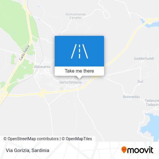 Via Gorizia map