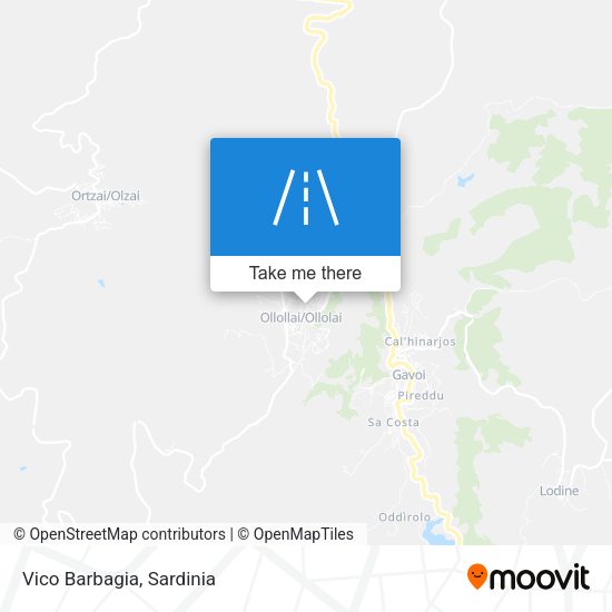 Vico Barbagia map