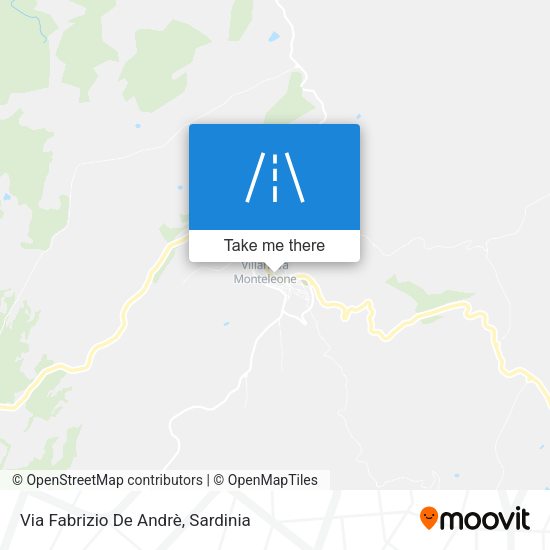 Via Fabrizio De Andrè map