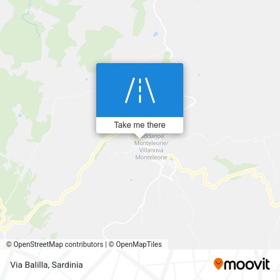 Via Balilla map