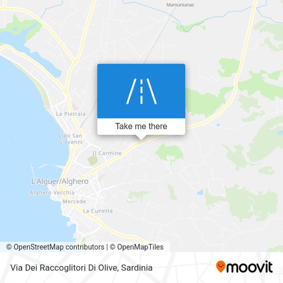 Via Dei Raccoglitori Di Olive map