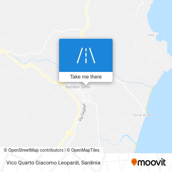 Vico Quarto Giacomo Leopardi map