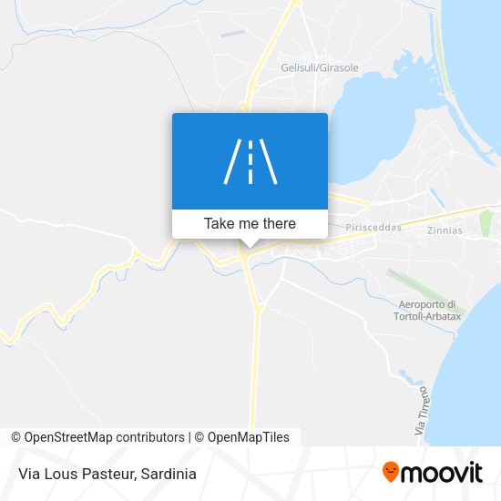 Via Lous Pasteur map