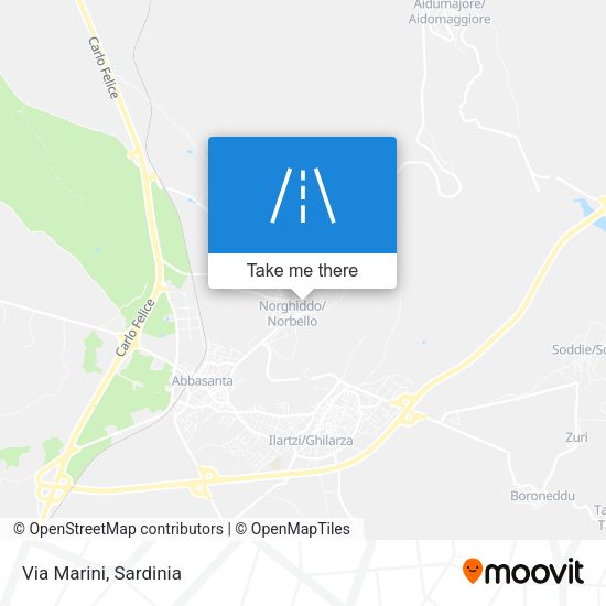 Via Marini map
