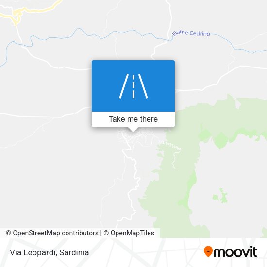 Via Leopardi map