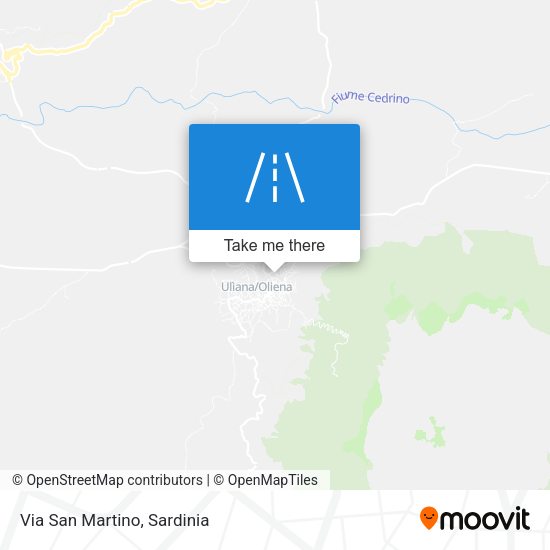 Via San Martino map