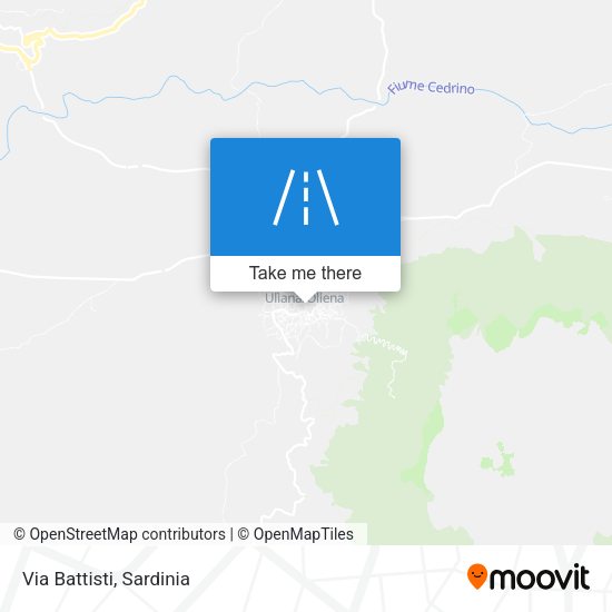 Via Battisti map